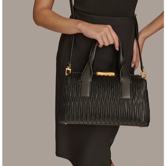 Donna Karan Amagansett Pleated Satchel - Picture 14 of 14